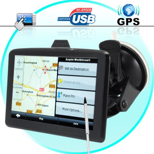 The Explorer 5 Inch Touchscreen GPS Navigator + MP3 MP4 Play