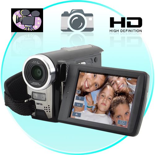 HD Camcorder - DV Camera w/ 8x Digital Zoom and 2 SD Card Sl